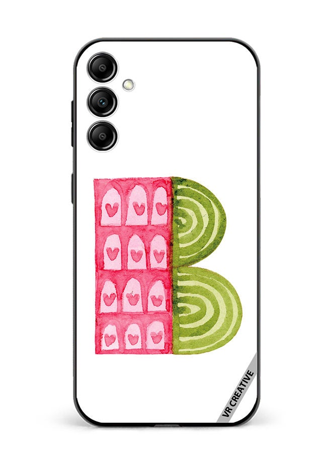 VR CREATIVE Protective Case Cover For Samsung Galaxy M14 Alphabet B Design Multicolour - Image 1