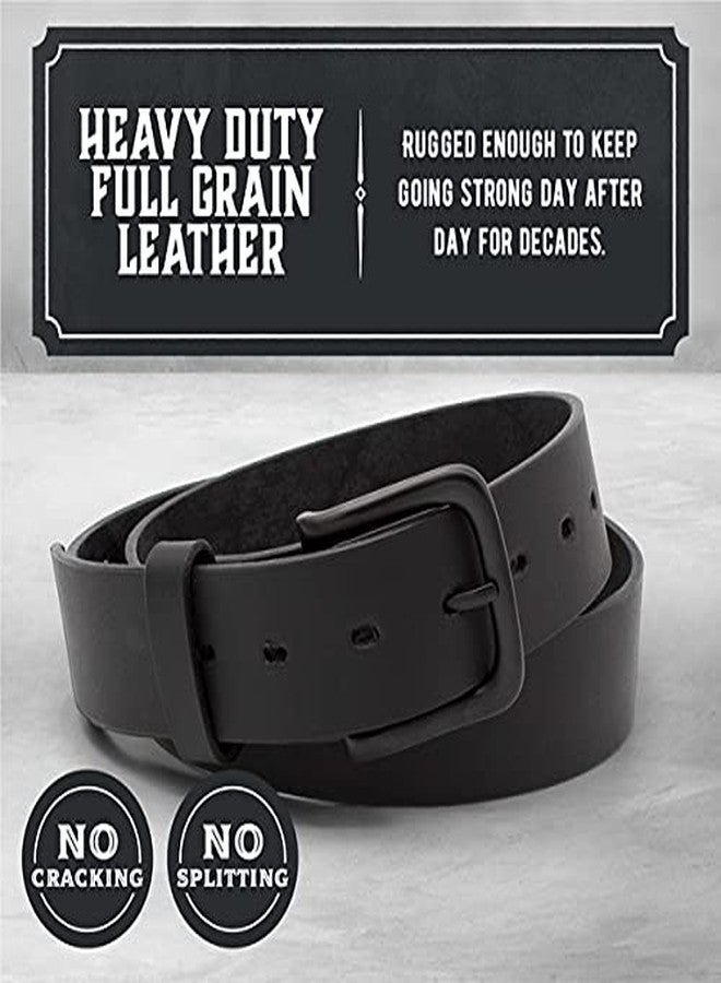 Main Street Forge The Huntsman - Full Grain Leather Black Belt - Made in USA - Men's Leather Belt - Image 3