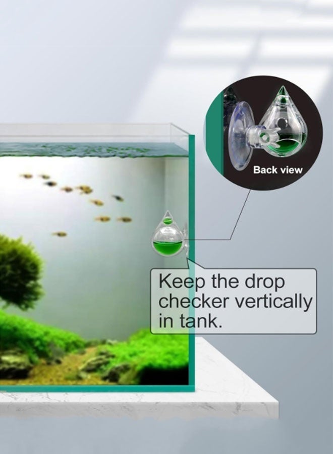 Clscea CO2 Drop Checker, Precise Detection, Easy-To-Read Color Indicator, Durable Leak-Proof, 15ml Tear Drop For Aquariums - Image 3