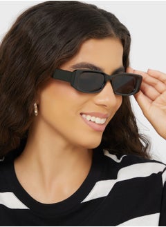 Ginger Chunky Arm Rectangular Len Sunglasses  - Image 4