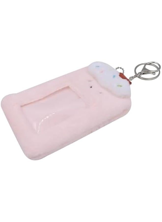 Generic Plush Card Holder Fluffy Photocard Holder Bus Card Sleeve ID Bank Credit Card Holder Protector Stationery,Pink4# - Image 3