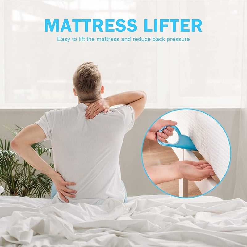 SKDBPM KDR Bed Sheet Tucker Tool Mattress Lifter Tool 2 in 1 Bedsheet Tucker Tool Bedsheet Mattress Lifter Stand Bed Lifter Helps Lift and Hold Mattress Wedge Elevator Tool Bed Making Tool Bed Tucker Tool - Image 3