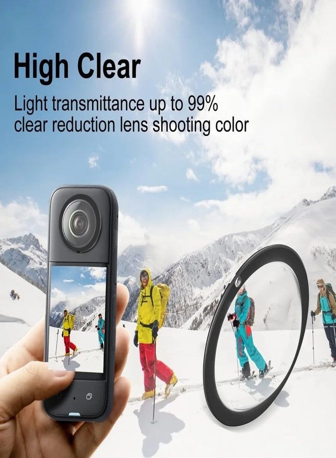 ZODUCT Insta 360 X3 Dual Lens Protector Guard Sticky Tempered with Storage Bag for X3 Action Camera Dust Proof, Anti-Strach Protective Insta 360 Accessories (X3 + Camera Bag) - Image 4