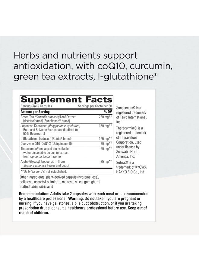 Integrative Therapeutics ProThrivers Wellness Flavonoid Complex - Supports Healthy Antioxidant Pathways* - With CoQ10, Curcumin Extract, Green Tea Extract and L-Glutathione - Dairy Free - 120 Capsules - Image 2