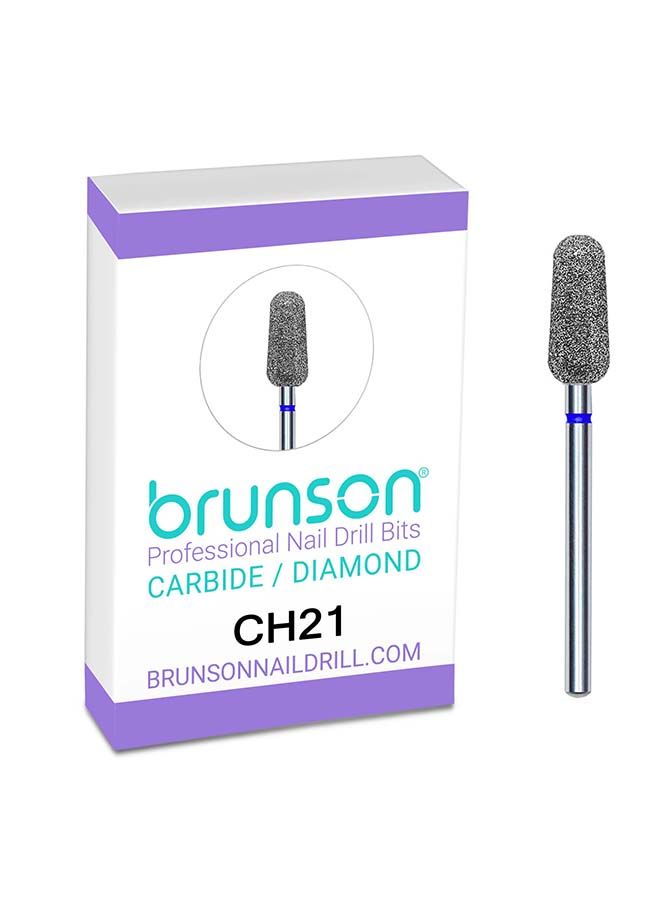 brunson Nail Drill Bits Diamond Cuticle Remover Nail Bits CH21 - Image 1