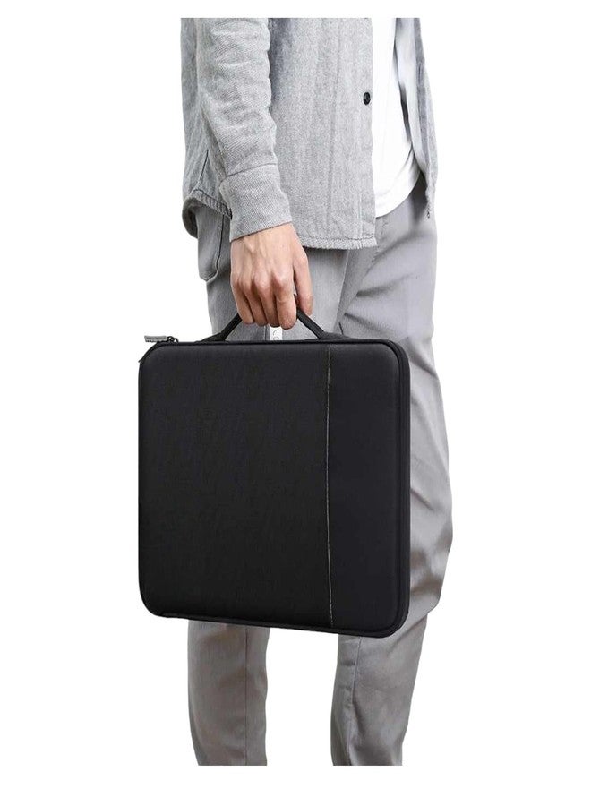 NETIZEN تقدم NETIZEN منظم ملفات مزود بقفل أمان وسحاب، حقيبة تنظيم وثائق السفر، ملف منظم للوثائق، مجلدات ملفات للوثائق، ملف وثائق (أسود، مجلد ملفات سفر A4) - Image 4