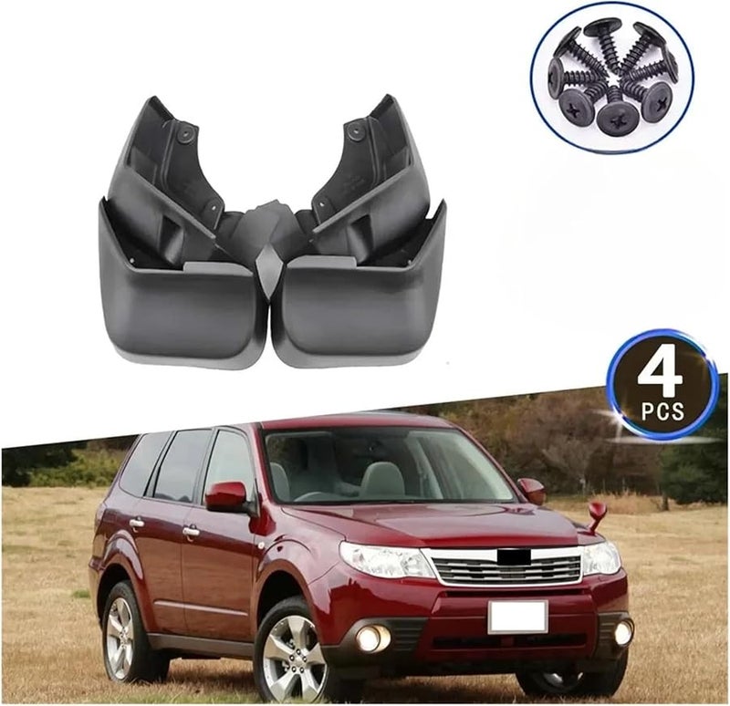 Subaru Forester SH 2009 2013 Front Rear Mud Flaps Splash Guards Set of 4 - Image 2
