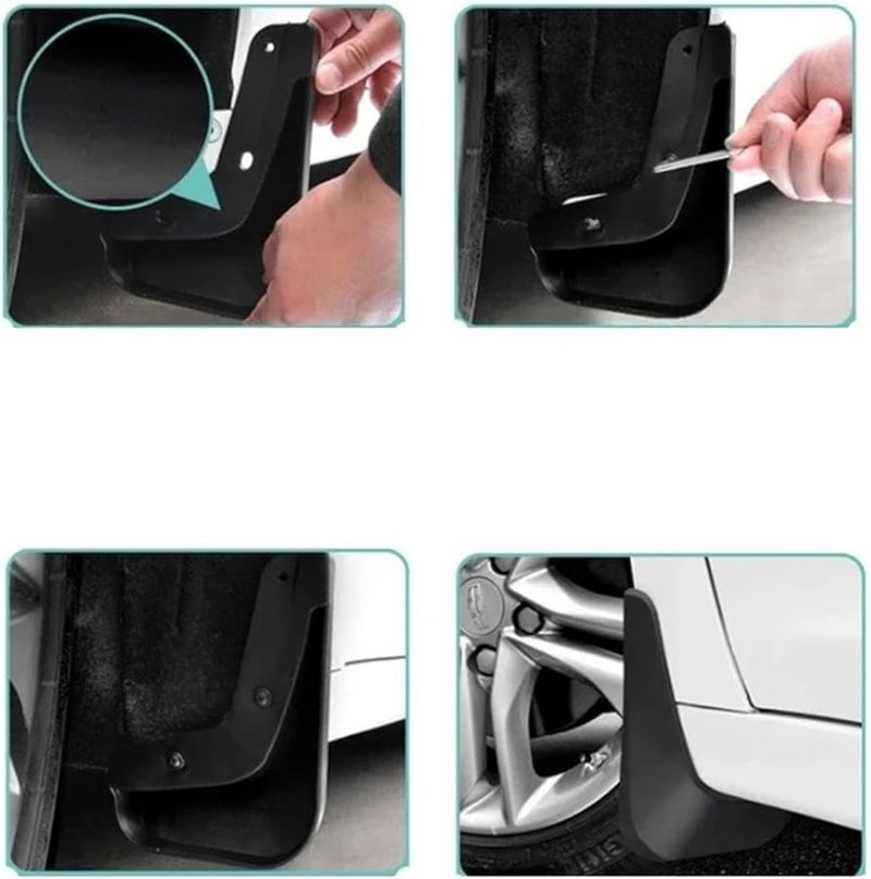 Subaru Forester SH 2009 2013 Front Rear Mud Flaps Splash Guards Set of 4 - Image 5