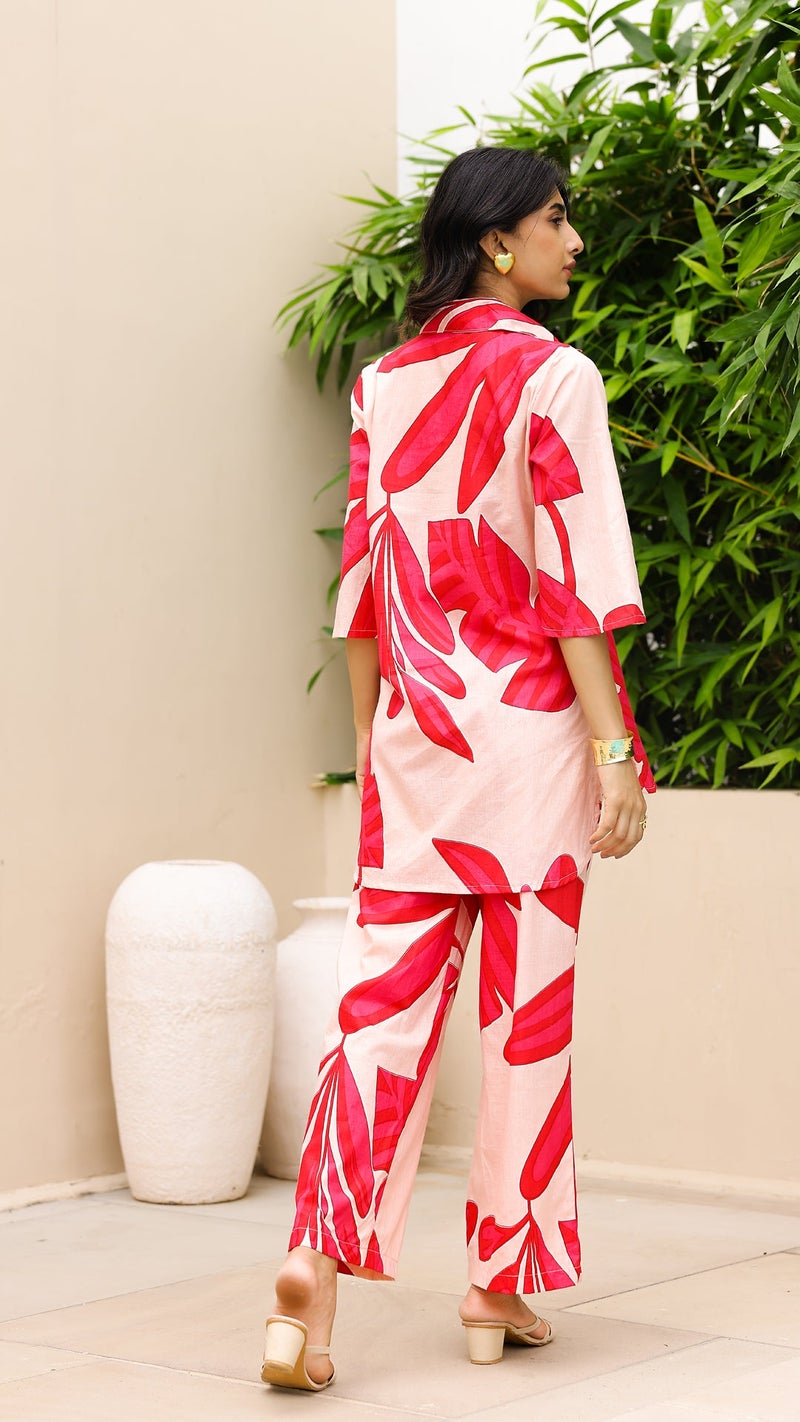 FLAVIA CREATION Red Co-Ord Set for Women - Image 5