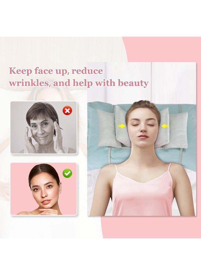 Mistuki Anti Aging Pillow Beauty Anti Wrinkle for Face Sleeping Neck Stabilizer Back Sleep Trainer Post Face Surgery for Women Wrinkle Prevention Pillow Head Support Positioning Neck Upright Training - Image 2