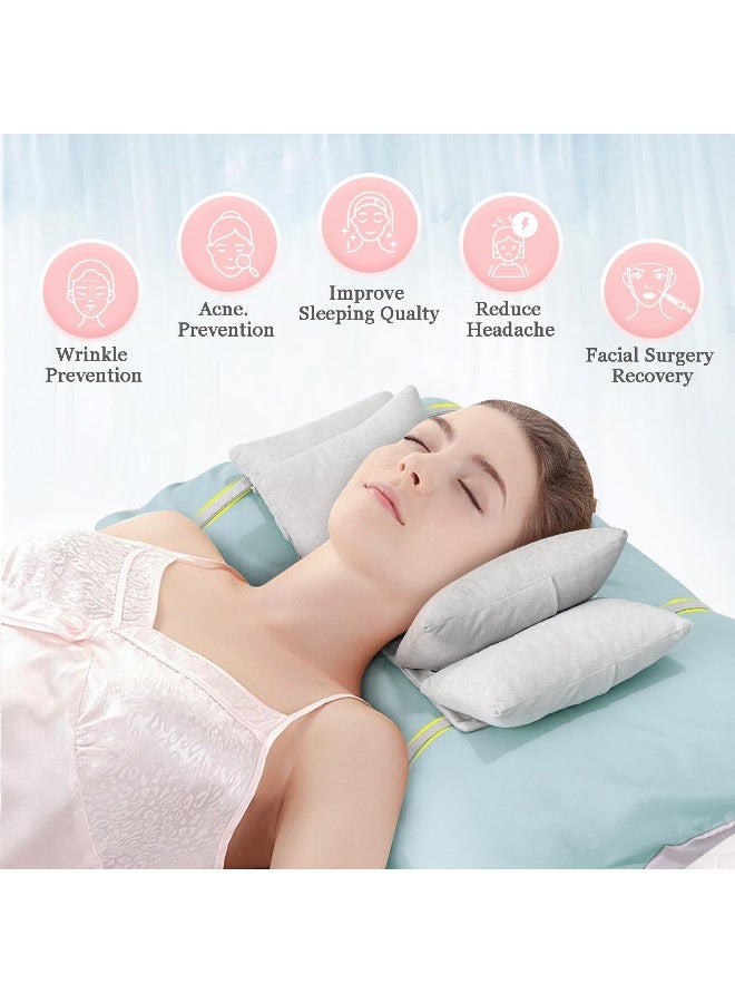 Mistuki Anti Aging Pillow Beauty Anti Wrinkle for Face Sleeping Neck Stabilizer Back Sleep Trainer Post Face Surgery for Women Wrinkle Prevention Pillow Head Support Positioning Neck Upright Training - Image 3