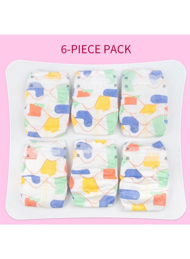 Pedolltree 6 Pcs Reborn Baby Dolls Diapers For 17-22 Inch Newborn Baby Doll Accessories - Image 2