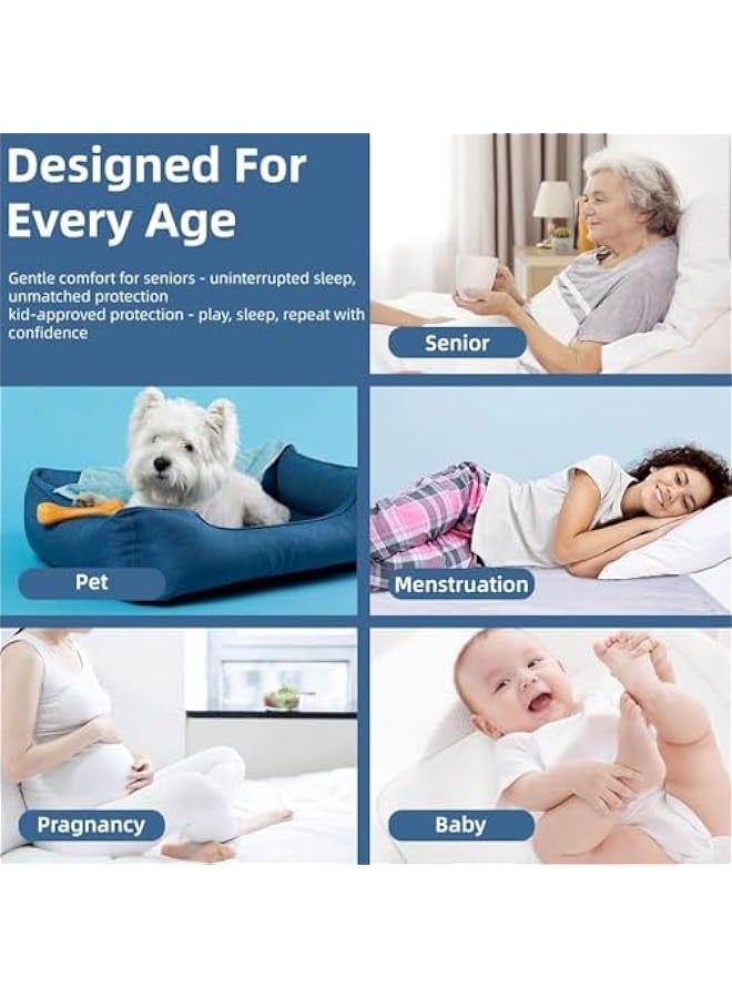 TRASSLE Absorbent Underpads, Large Bed Pads for Incontinence and Pets, Waterproof Mattress Protector & Underpad | Reusable & Absorbent | Ideal for Incontinence Care, Elderly & Pet Owners - Image 3