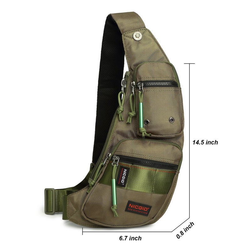 NICGID Sling Bag Chest Shoulder Backpack Crossbody Bags Casual Daypack for Men Women - Image 5