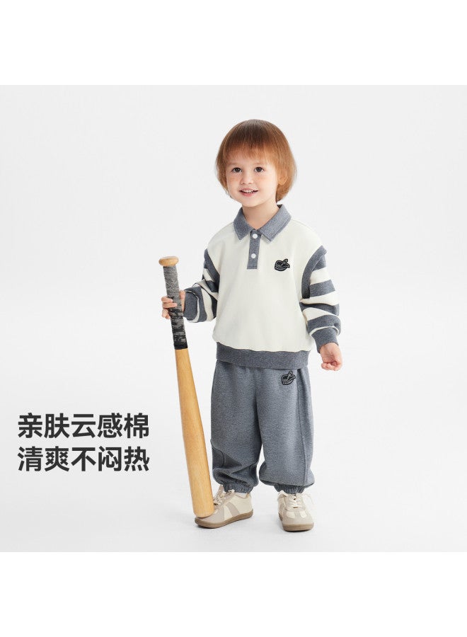 Spring Collection Debut] Baby's Two-piece School Style Set Boys And Girls 2026 New Children's Kindergarten Outfit - Image 3