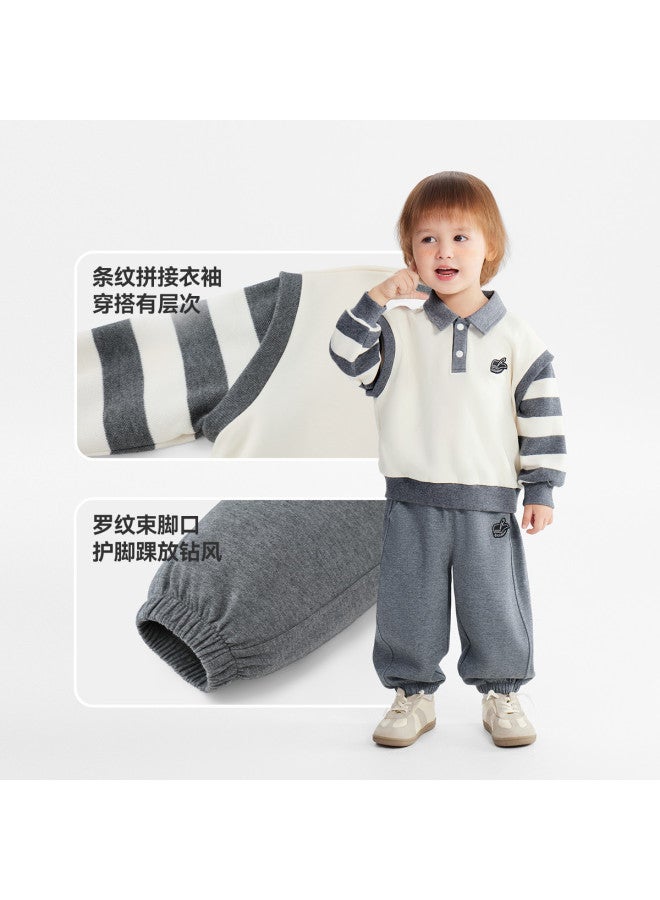 Spring Collection Debut] Baby's Two-piece School Style Set Boys And Girls 2026 New Children's Kindergarten Outfit - Image 4
