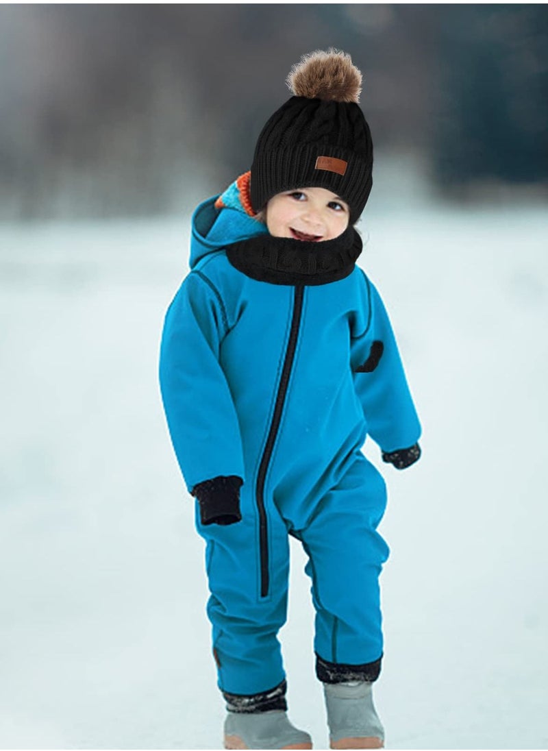 Excefore - Kids Winter Hat Scarf Gloves Set - Image 1