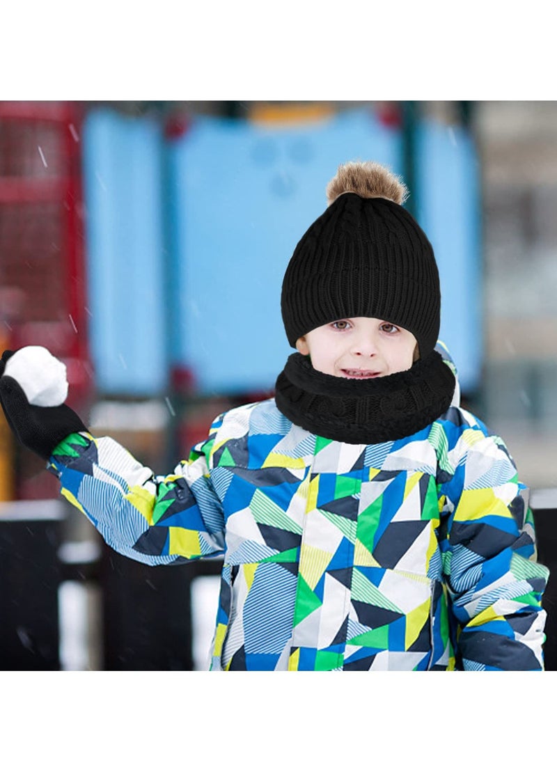 Excefore - Kids Winter Hat Scarf Gloves Set - Image 1