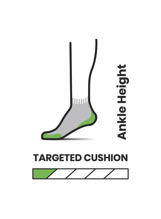 SmartWool Mens Run Targeted Cushion Ankle Socks Medium Gray X-Large - Image 2