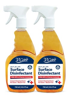 VCare V Care Surface Disinfectant 750ml Pack of 2 '  - Image 1