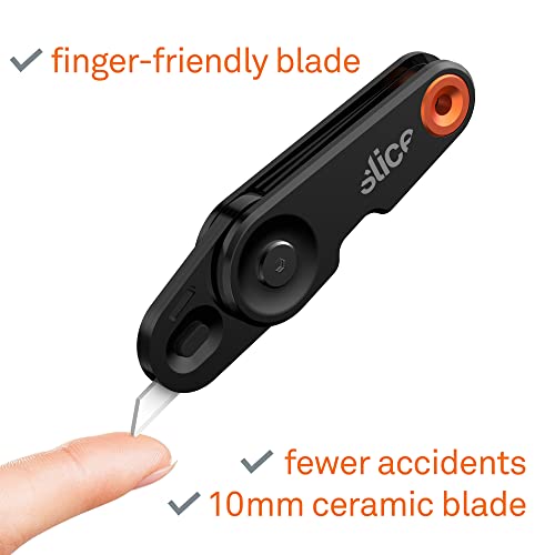 Slice Everyday Carry (EDC) Folding Knife | Heavy Duty Utility Knife | Modern Pocket Knife | Safe Ceramic Blade Lasting 11x Longer Than Metal | Compact and Convenient Box Cutter | 1 Pack - Image 3