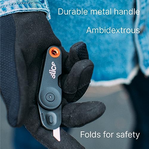 Slice Everyday Carry (EDC) Folding Knife | Heavy Duty Utility Knife | Modern Pocket Knife | Safe Ceramic Blade Lasting 11x Longer Than Metal | Compact and Convenient Box Cutter | 1 Pack - Image 5