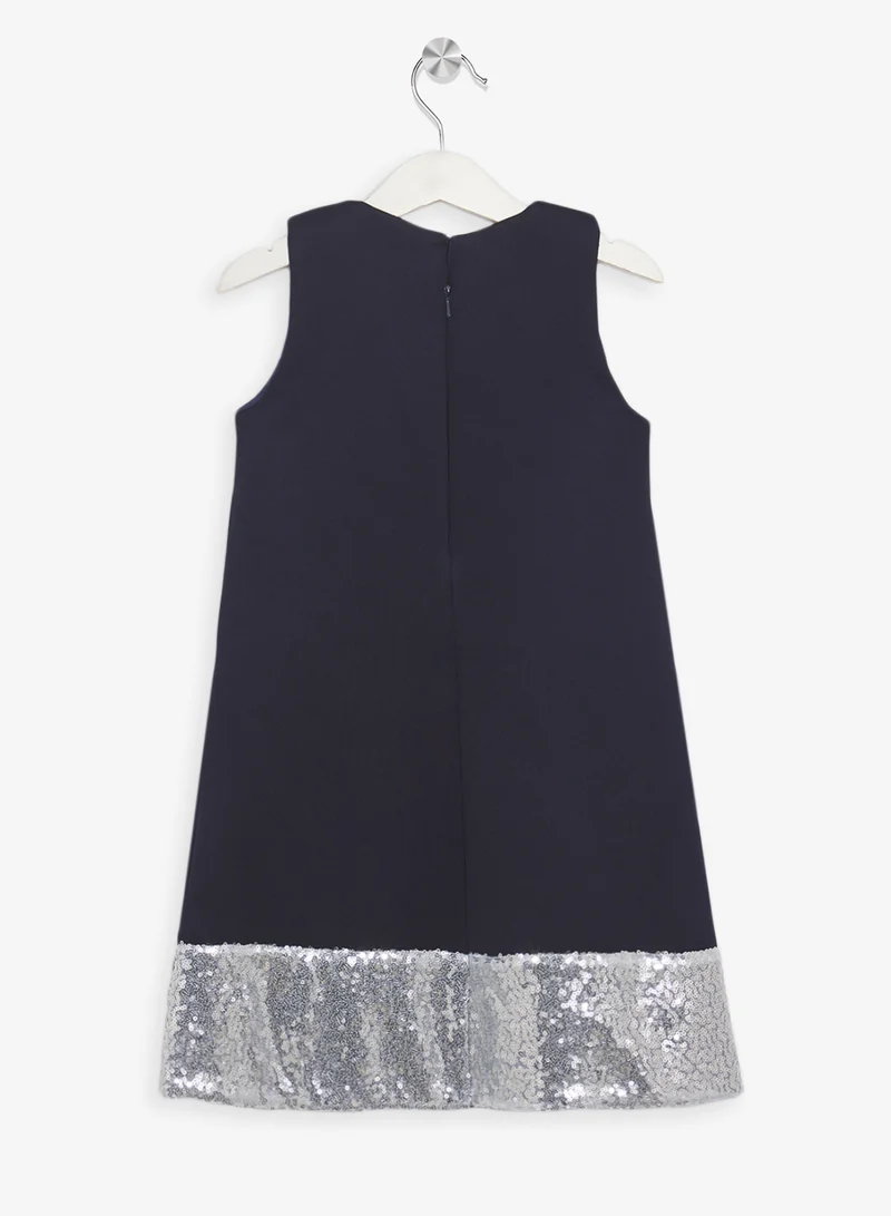 Little Golden Apple Little Sequin Detailed Dress