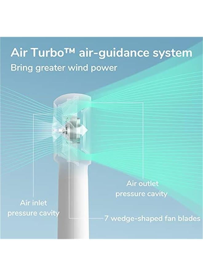 إسكدنيا مروحة توربو محمولة 【وقت تبريد أقصى 16 ساعة】 مروحة يدوية صغيرة محمولة، قابلة لإعادة الشحن عبر USB بسعة 4000 مللي أمبير/ساعة، شخصية تعمل بالبطارية، صغيرة الحجم مع 5 سرعات للسفر/الأنشطة الخارجية/المنزل - Image 4
