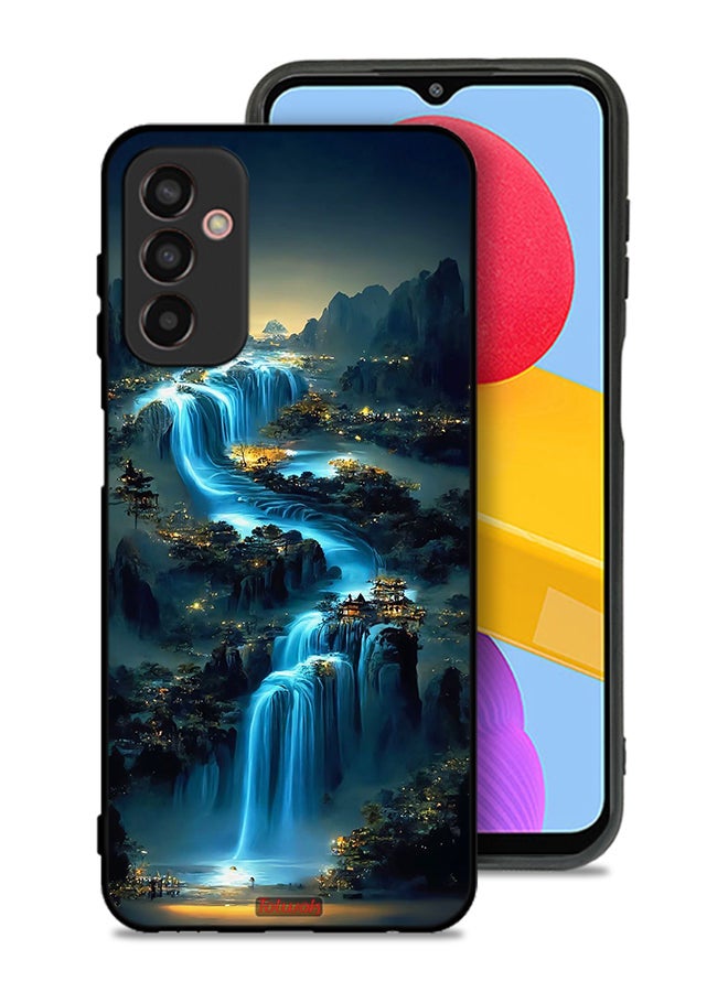 Tolwak Samsung Galaxy M13 Protective Case Cover Waterfall Art - Image 1