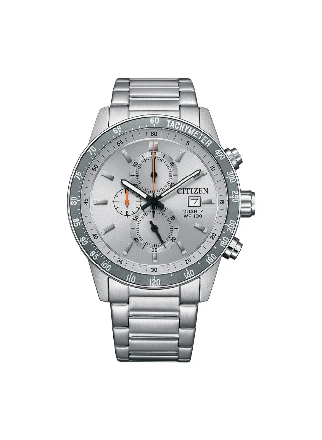 سيتيزن ساعة رجالية من الستانلس ستيل كوارتز  مم