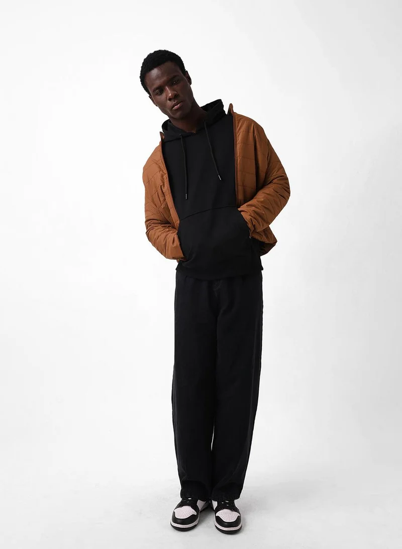 Dennis Lingo  Men's Black Cotton Blend Regular Fit Sweatshirt for Men | Best Price UAE