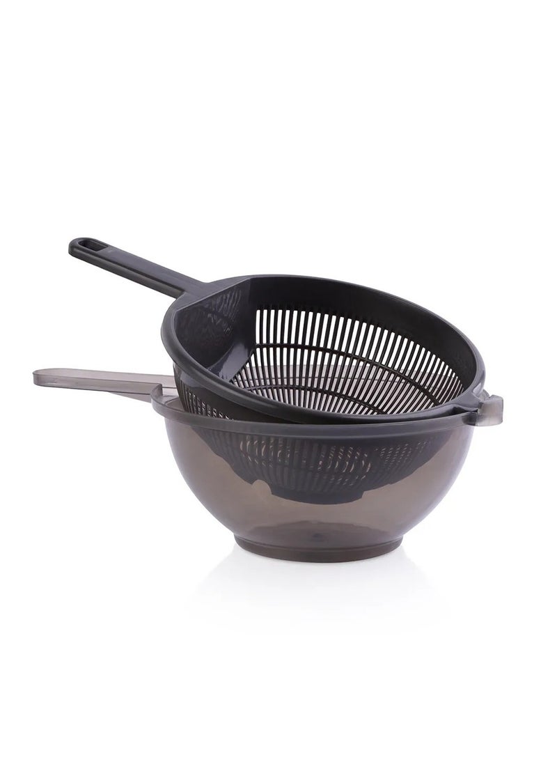 Double Strainer - Black