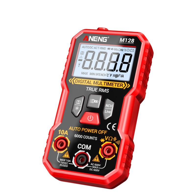 ANENG M128 Digital Multimeters Smart High Precision Professional 6000 Counts AC DC Voltage Tester NCV Ohm Ammeter Resistance - Image 2