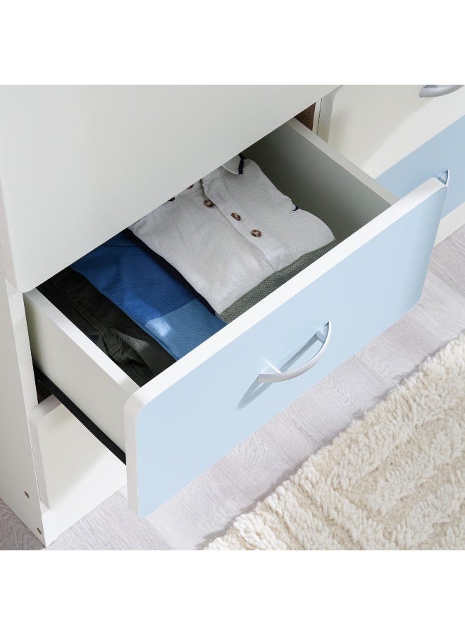 Pan Home Bella Kids 2 Door Wardrobe - Blue  - Image 1