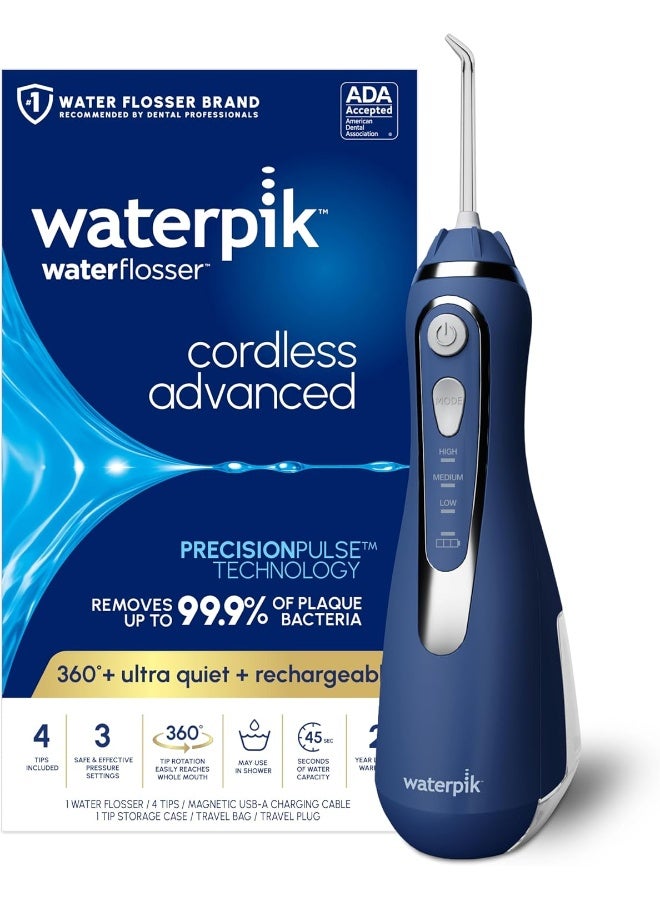Waterpik Cordless Advanced Water Flosser, Classic Blue [US version] - Image 1