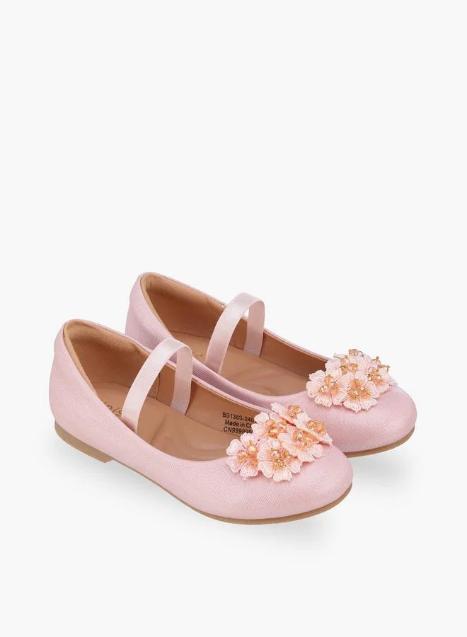 JUNIORS Girls Slip-On Ballerina Shoes