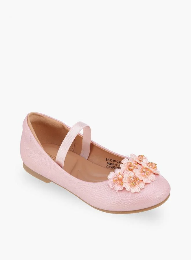 JUNIORS Girls Slip-On Ballerina Shoes