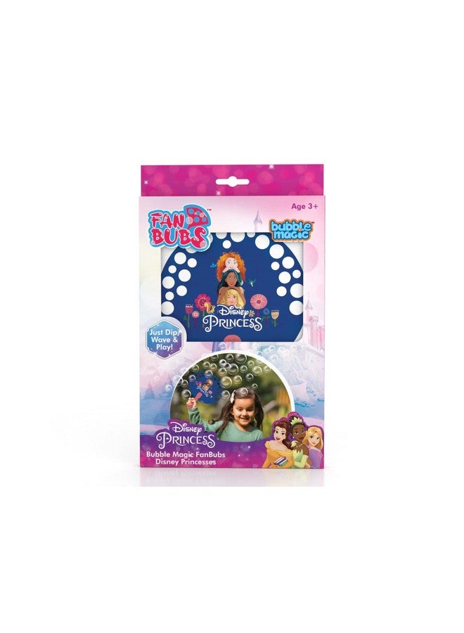 Bubble Magic FanBubs Disney Princesses Theme|Thick Viscous Concentrate Solution Pouches With HandFan|Just Dip,Wave& Play|Bubble Maker|Birthday & Return Gift For Kids 3+|Outdoor Indoor Toy|MadeIn India - Image 1