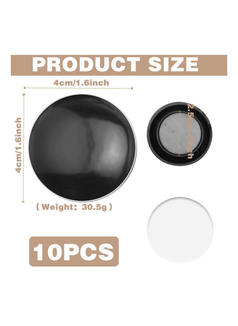 Generic - Magnetic Shower Curtain Weights - 10Pcs No Sew Weighted Magnets for Shower Curtain Liners, Prevents Blowing Outdoors, Ideal for Drapery, Tablecloths, and Flags (Black) - Image 1
