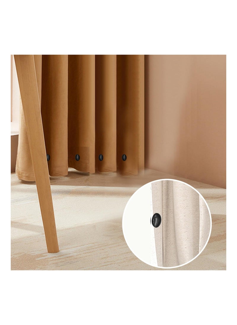 Generic - Magnetic Shower Curtain Weights - 10Pcs No Sew Weighted Magnets for Shower Curtain Liners, Prevents Blowing Outdoors, Ideal for Drapery, Tablecloths, and Flags (Black) - Image 1