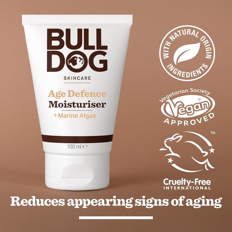 Bulldog Age Defence Moisturiser for Men - 100ml Anti-Aging Face Cream - Image 4