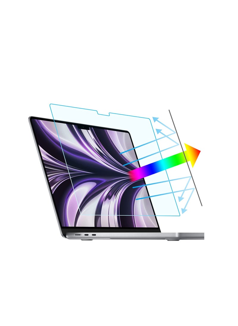 Generic 1Pack Anti Blue Light Screen Protector for MacBook Air 13.6 inch M4 Chip A3240 2025/M3 Chip A3113 2024/M2 Chip A2681 2022,Eye Protection Blue Light Blocking & Anti Glare Laptop Screen Protector  - Image 1