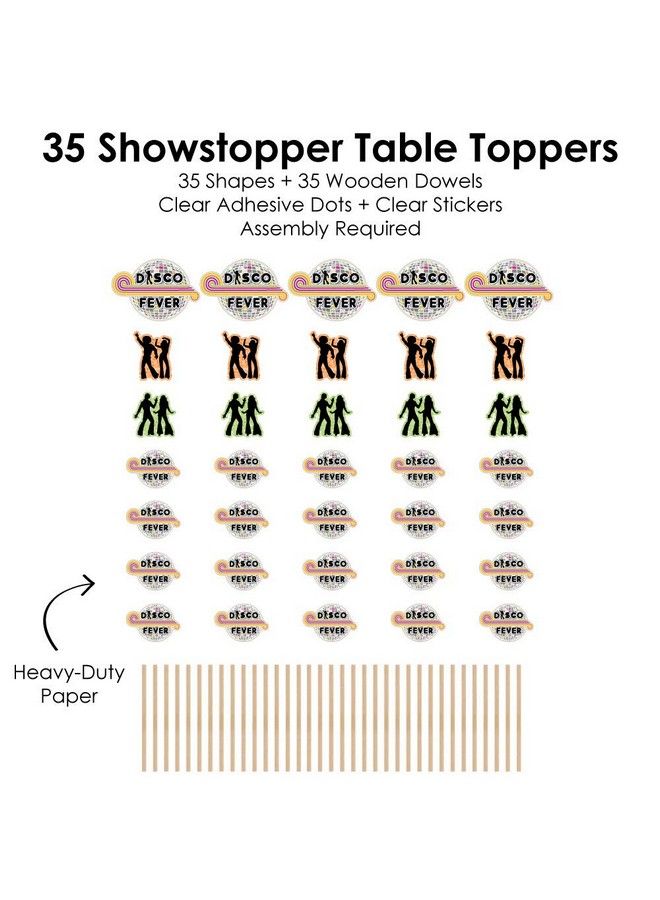 70’S Disco 1970S Disco Fever Party Centerpiece Sticks Showstopper Table Toppers 35 Pieces