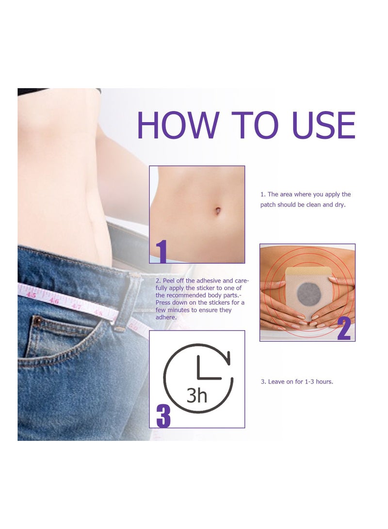 EELHOE 30 Pcs Shaping Navel Patch, Body Slimming Patch, Healthy and Mild, Safe and Effective, Help Detoxify Tone and Tighten Skin - Image 5