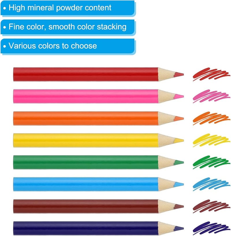PATIKIL Bright Red Colored Pencils Set,24 Pcs Oil Color Pencils Wooden Coloring Drawing Pencil for Artists Art Painting - Image 5