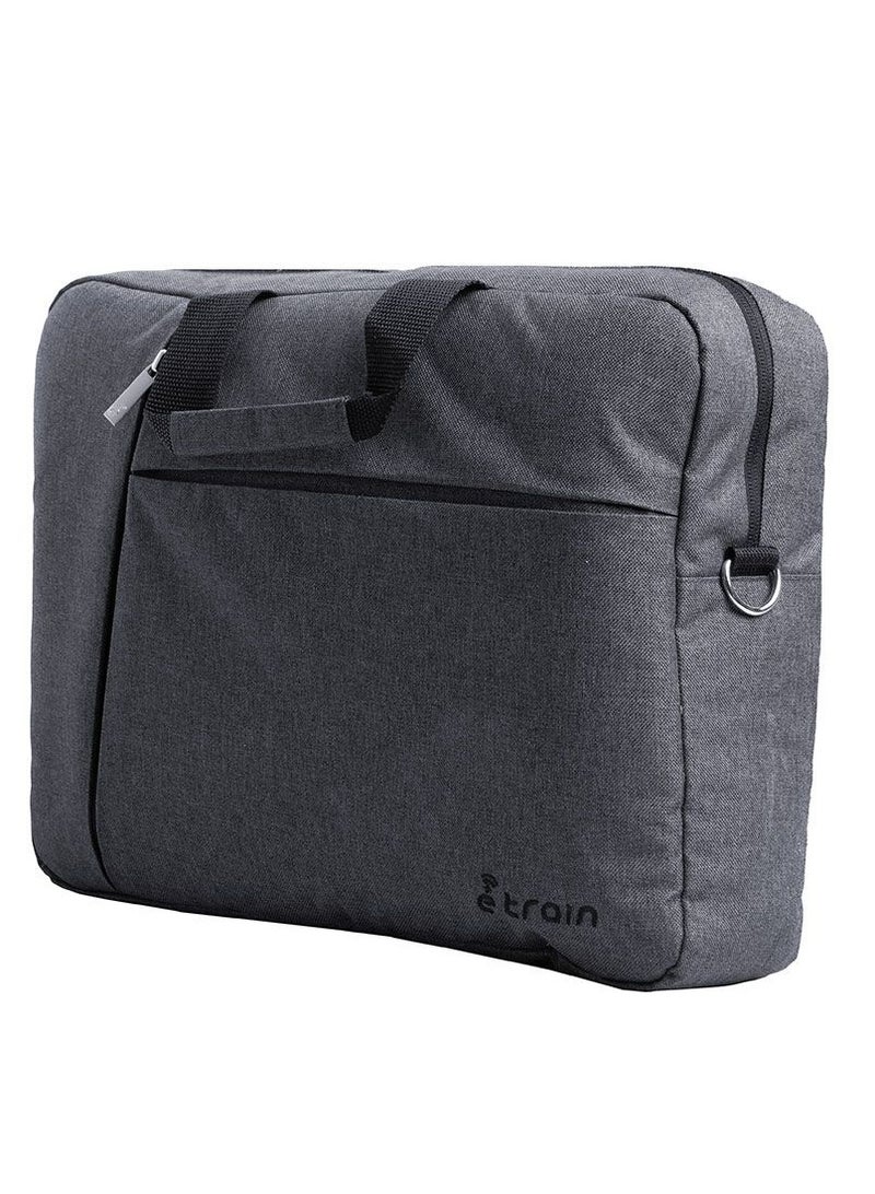 E-Train (BG11A) Laptop Messenger Shoulder Bag up to 15.6" - Gray  - Image 2