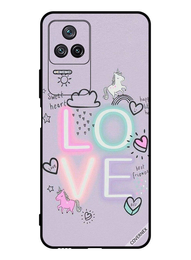Covernex Protective Case Cover For Xiaomi Redmi K40S Sweet Heart Love Unicorn - Image 1