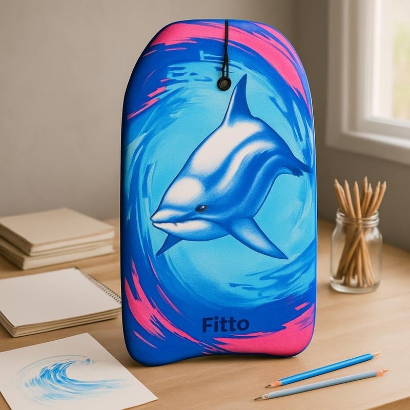Fitto Lightweight & Durable Beach Board for Swimming & Surfing - Portable, Sturdy Foam Paddle Board for Water Sports - Image 1