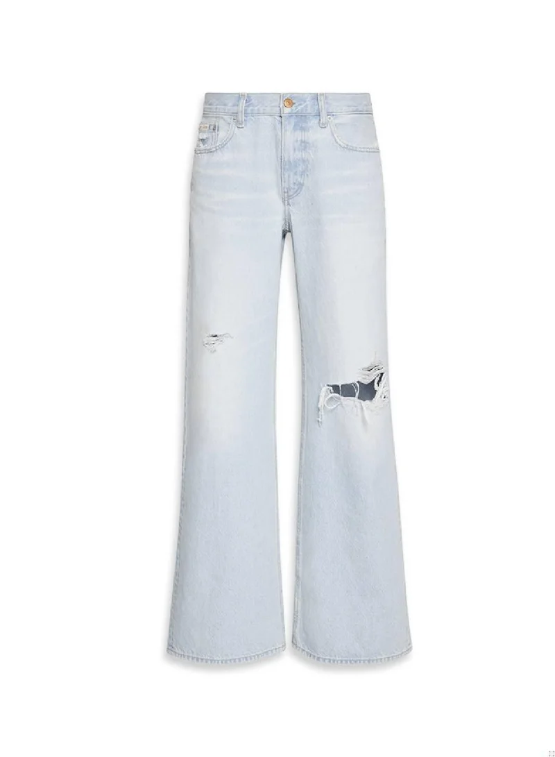 Calvin Klein Jeans LIGHT RINVINGTON Low Rise Baggy Jeans for Women | Best Price UAE