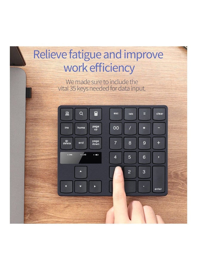 Loquat Portable Wireless Numeric Keyboard Black  - Image 5